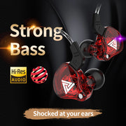 Original QKZ AK6 Copper Driver HiFi Wired Earphone