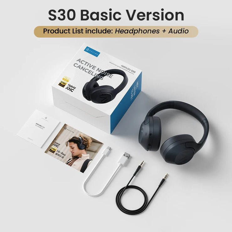 HAYLOU S30 Wireless Bluetooth 5.4 Headphones