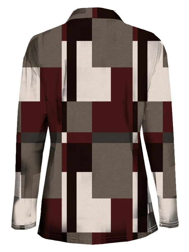 Women's geometric printed top