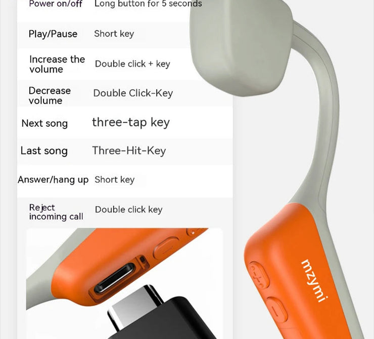 mzymi Neckband Wireless Earphone