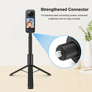 New 1.22m 1/4" Screw Thread Retractable Invisible Selfie Stick