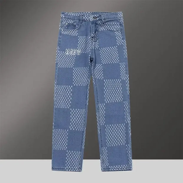 Spring Autumn Denim Clothing Set For Men Stylish Jacket Jeans 2-piece Set Working Class Style Bold Fashion Statement