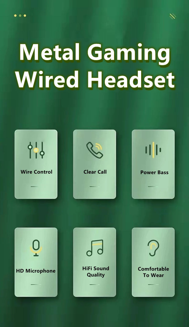 New Gamer Wired Headphones