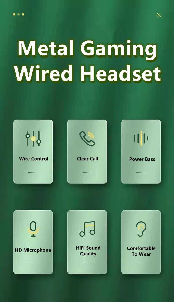 New Gamer Wired Headphones