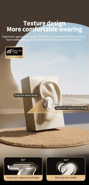 2025 high-quality V8 wireless Bluetooth earphones with ANC noise reduction and built-in microphone, waterproof earplugs