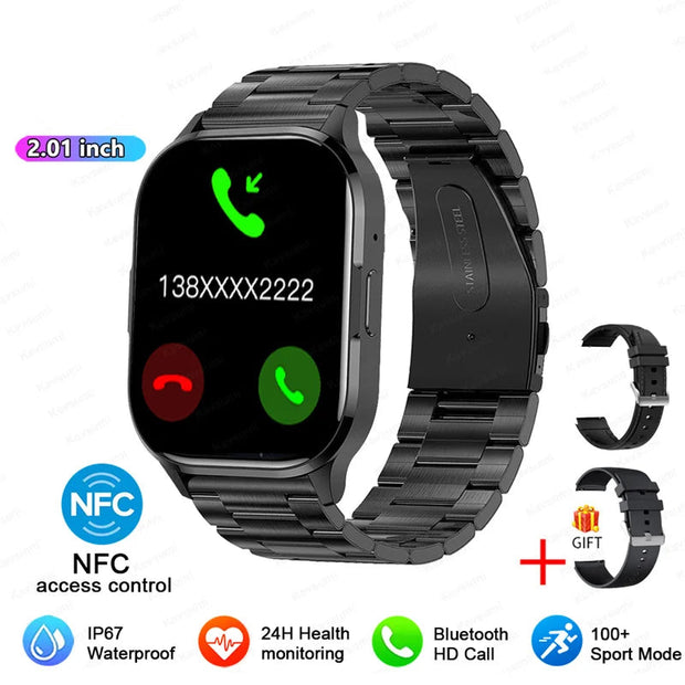 Women AMOLED Screen Bluetooth Call  NFC Sport Watch