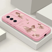 New Gold Butterfly Soft TPU Case