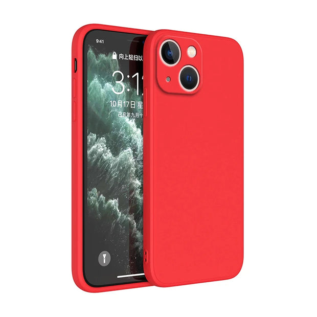 New  Square Liquid Silicone Phone Case