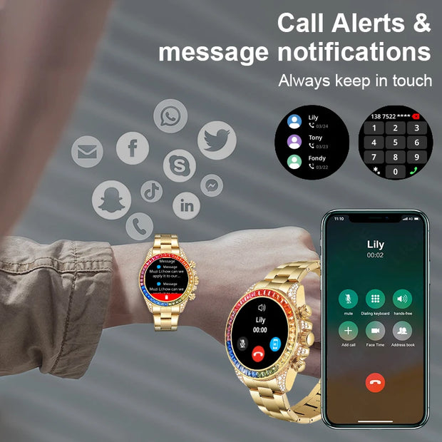 LIGE 1.43" AMOLED Man Smart Watch Bluetooth Call NFC Outdoor Compass Smartwatch Men Fitness Tracker 100+ Sport Modes Bracelet
