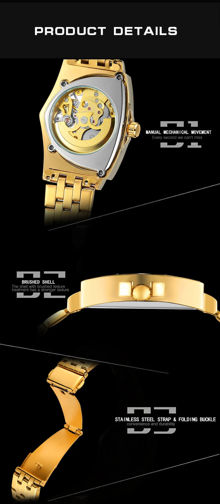 Winner Military Triangle Steel Skeleton Automatic Movement Man Watch Sports Mechanical Watches Luxury Waterproof Silicone Strap