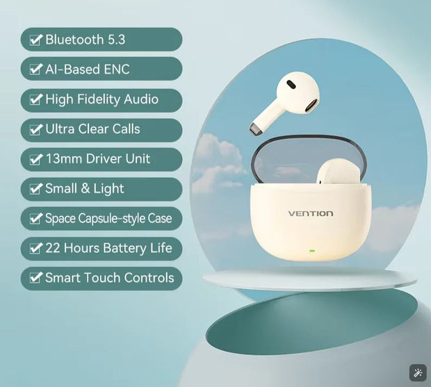 New Bluetooth 5.3 Wireless Earphones