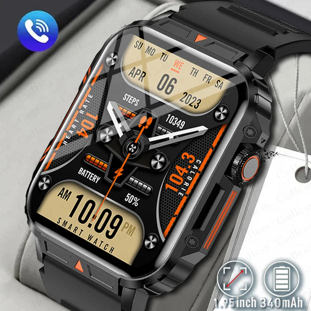New 1.95 Outdoor Military Smart Watch