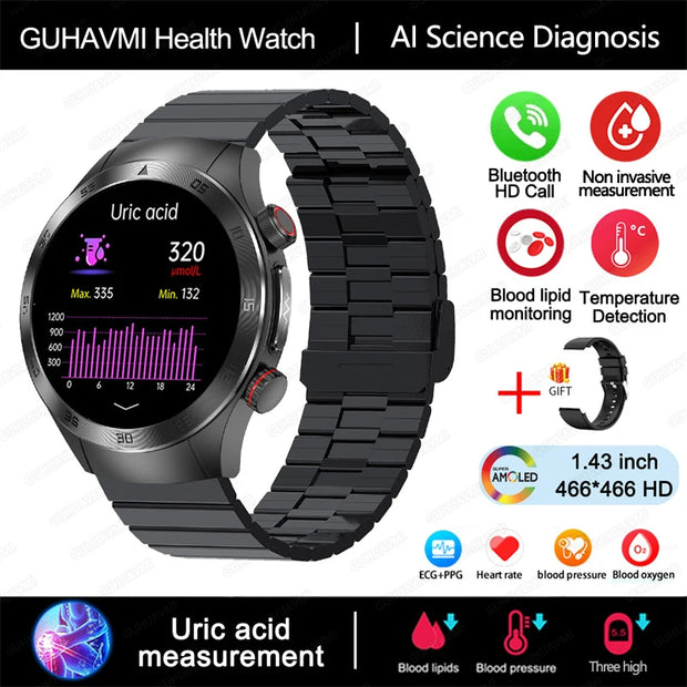 2025 New Laser Therapy ECG+PPG Smartwatch