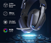SuperEQ G19BT 2.4GHz Wireless Gaming Headphones