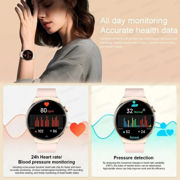 Women 466*466 Screen GPS Track Sport Watches