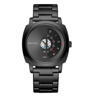 UTHAI Men's Quartz Watch Fashion Leisure Business Watch Waterproof Personalized Pointer Alloy Steel Band Watch