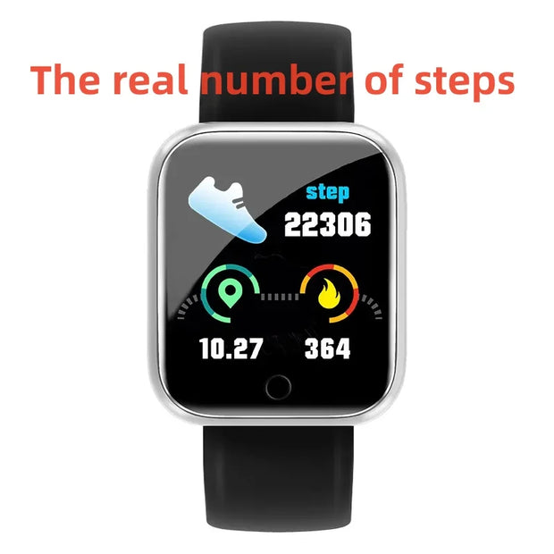 Y68 Real Step Count Fashion Smart Sports Watch