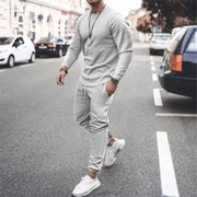 Men's Sets Casual Tracksuit Men Long Sleeve O-Neck T Shirts+Sport Long Pants Suit Casual Men Clothing Mens Joggers Sets Summer