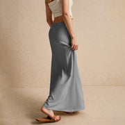 Summer Vacation Women's Summer Maxi Skirt Drawstring Low Waist A Line Casual Skirts Bodycon Long Skirt Beach Women's clothing