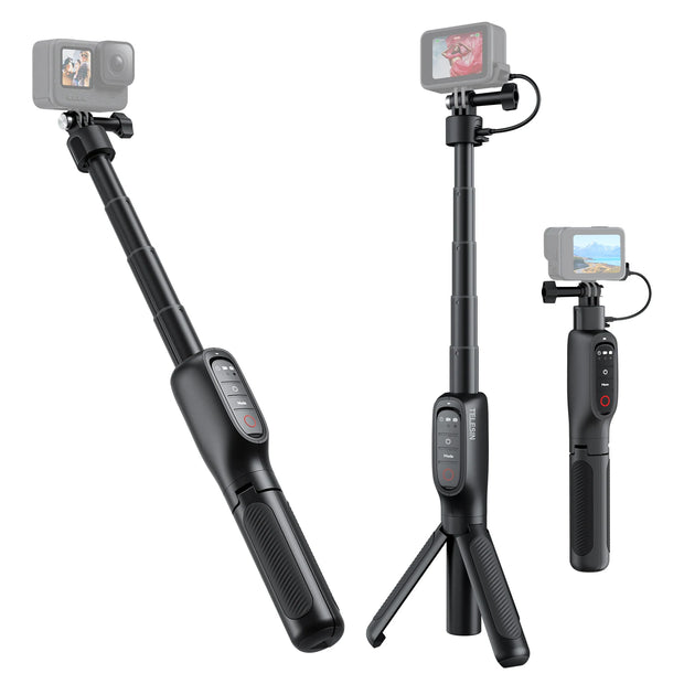New Rechargeable Selfie Stick Tripod Stand