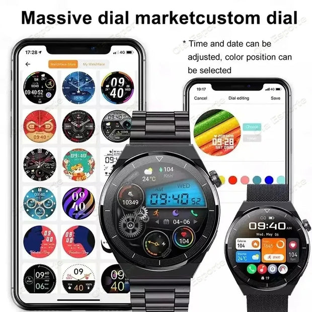 New HD Screen Bluetooth Call GPS Tracker Watch