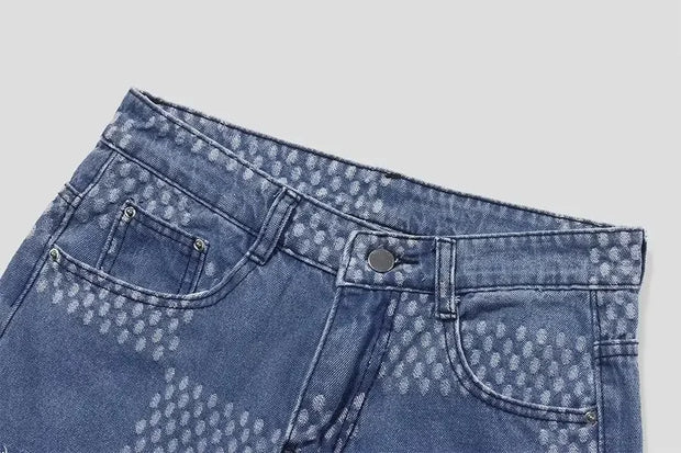 Spring Autumn Denim Clothing Set For Men Stylish Jacket Jeans 2-piece Set Working Class Style Bold Fashion Statement