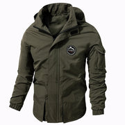 Men Outdoor Jacket New Spring Autumn Hooded Waterproof Casual Jacket Coat Men Tactics Military Jacket Men Plus Size M-8XL