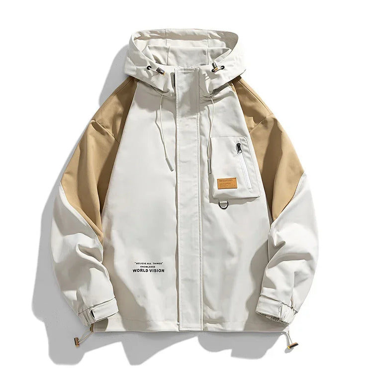 Men Jacket Hoodie Loose Outerwear Hiking Sportswear Mens Casual Breathable Jackets Male Windbreaker Plus Size L-9XL Men Clothing