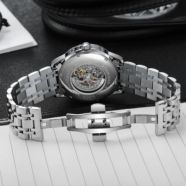 Men Mechanical Watch Automatic Luxury Gambling Rotating Plate Dial Wristwatch Man Casual Waterproof Luminous Clock Reloj Hombre