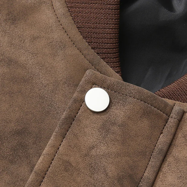 Leather Jacket Men Suede Coats Spring Windbreaker Oversized 6XL 7XL 8XL Plus Size Street Moto Autumn Brand Waterproof Softshell