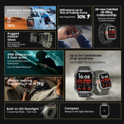 New 2.01'' HD Display TFT Rugged Smart Watch