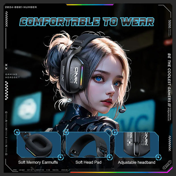 ONIKUMA Wireless Gaming Headset