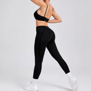 New Yoga Set Women Tracksuit Workout Legging Athletic Suit Gym Push Up Legging Fitness Bra Sports Wear Active Wear