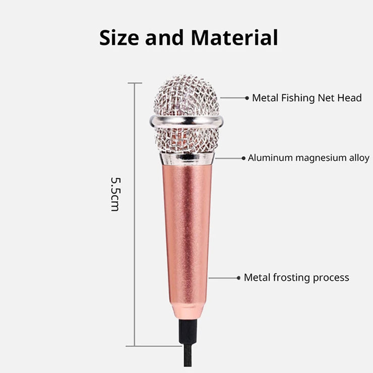 New Portable 3.5mm Stereo Studio Mic