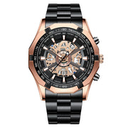 BINBONG Business Men's Watches Waterproof Calendar Luminous Fashion Quartz Watch For Man Stainless Steel Male Clock Reloj Hombre