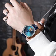 Hollow Tourbillon Automatic Watch for Men Simple Style Luminous Dial Waterproof Mechanical Mens Watches Luxury Reloj Hombre New