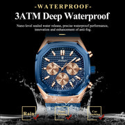 Men Waterproof Luminous Chronograph Wristwatch