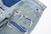 TRAFZA Jeans For Women 2024 Denim Solid Loose Zipper Fly Female Hole Trouser Pockets Wild Basic Commute Woman Wide Leg Long Pant