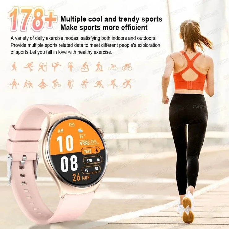 Women 466*466 Screen GPS Track Sport Watches