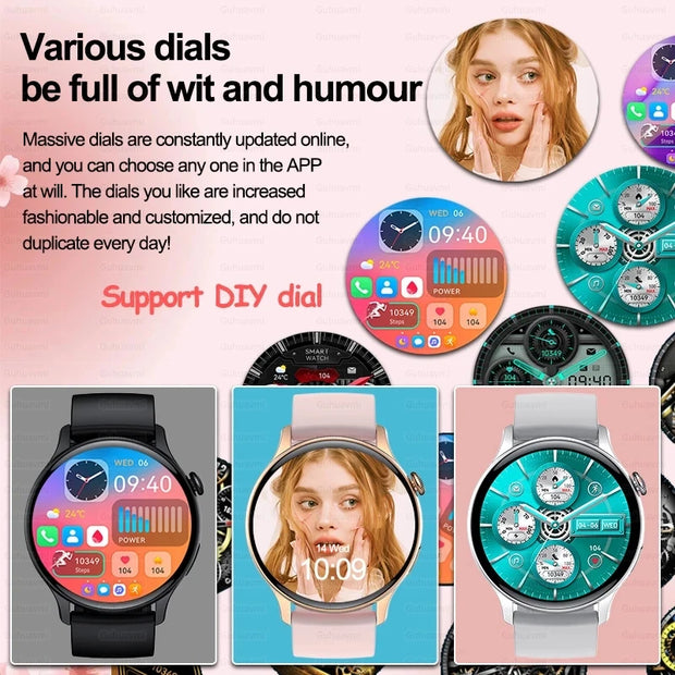 Women 466*466 Screen GPS Track Sport Watches
