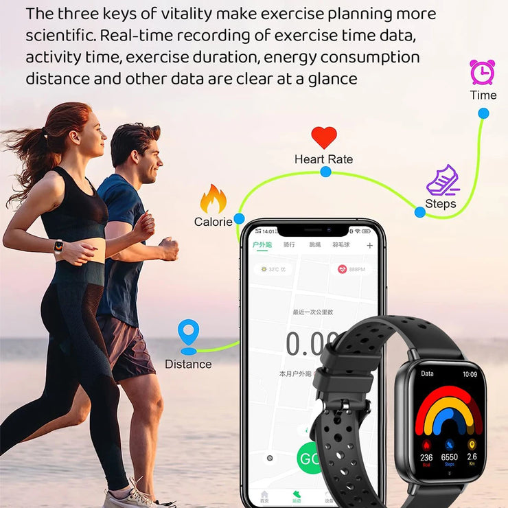 Men's Bluetooth Talk Fitness Tracker Sports Watches