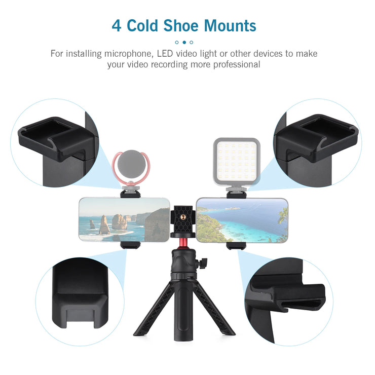 Smartphone Video Kit Including Universal Phone Tripod