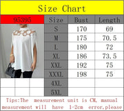 Elegant White Womens Tops And Blouses New Summer Color Mesh Off-shoulder Bat Sleeve Elegant Top For Women Shirts Women Clothes