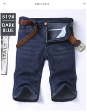 New high-end denim shorts for men in spring and summer of 2025, loose and versatile, trendy brand business casual denim shorts