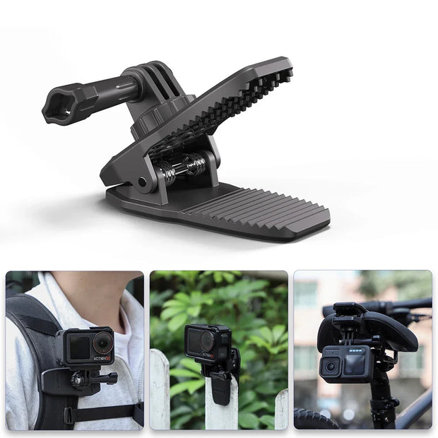 360° Rotary Hat Belt Backpack Clip