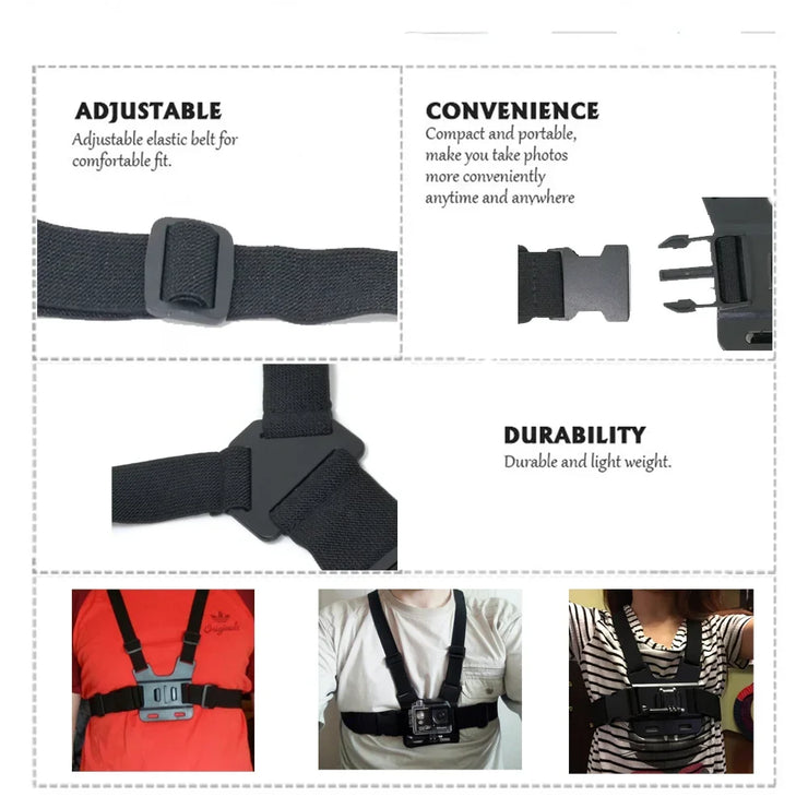 Gopro Hero Chest head Mount tripod