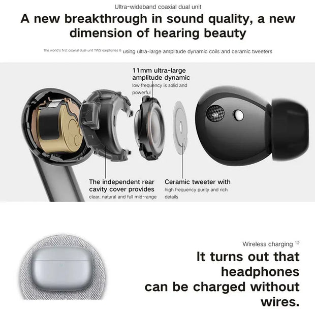 Honor 3 Pro Ultra-wideband coaxial dual unit Scene-based Earbuds