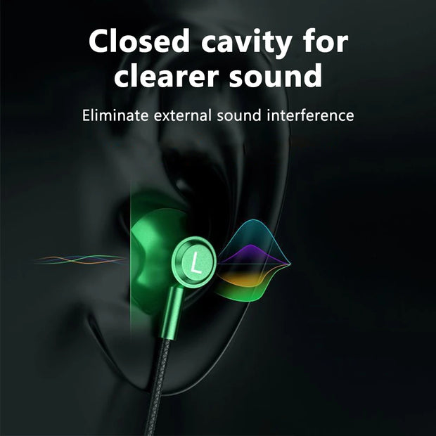 3.5mm/Type-C 90 Degree Elbow Plug Headphones