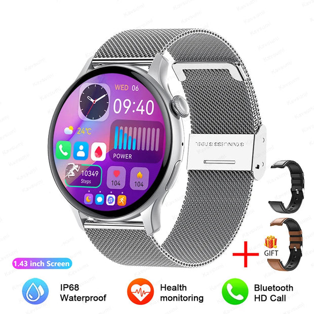 Women 466*466 Screen GPS Track Sport Watches