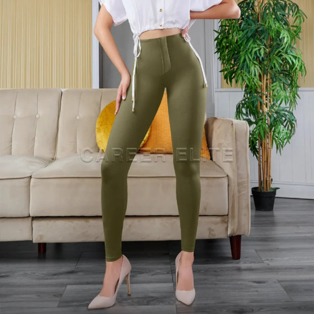 Women's Pants High Waist Skinny Leggings Pant Fashion Sexy Trousers Ankle-Length Stretchy Fitness Push Up Streetwear Clothing